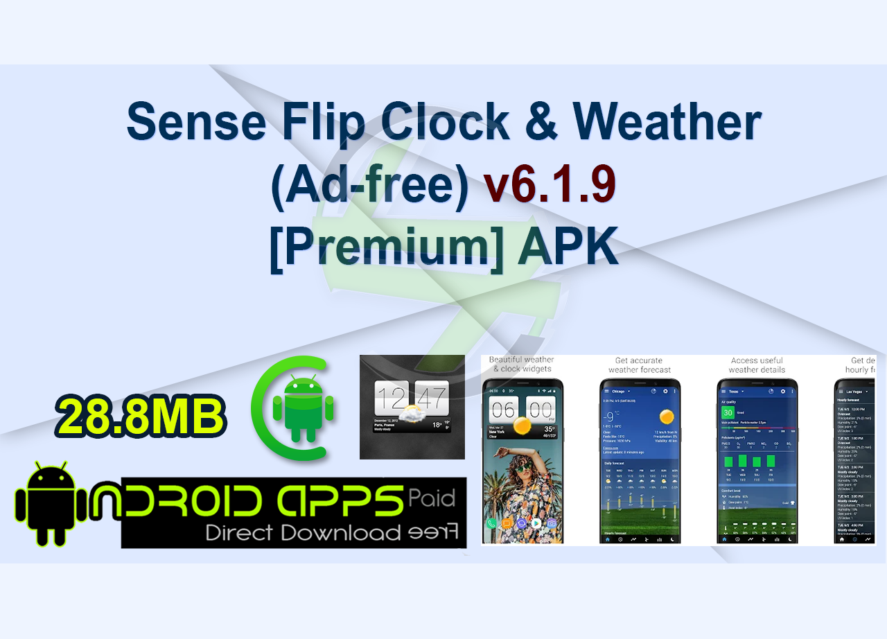 Sense Flip Clock & Weather (Ad-free) v6.1.9 [Premium] APK