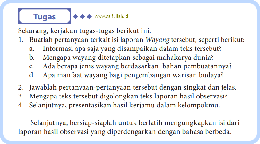 Kunci Jawaban Bahasa Indonesia Bab 1 Halaman 11 Kelas 10