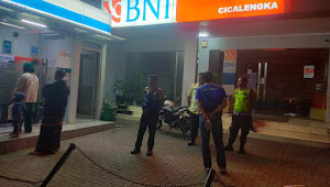 Terapkan Sikap Humanis, Anggota Polsek Cicalengka Polresta Bandung Temui Security Bank BNI Cicalengka