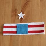 Red, White and Blue Fashion Cuffs step 3