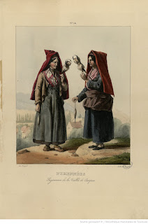 Название :  Pyrénées - Paysannes de la Vallée de Campan Автор  :  Pingret, Édouard (1788-1875). Illustrateur