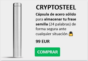 Comprar Cryptosteel Guardar Criptomonedas y DECENTRALAND (MANA)