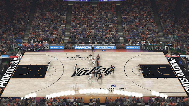 [9K-REALISM] Phoenix Suns City Edition Court by DEN2K | NBA 2K22