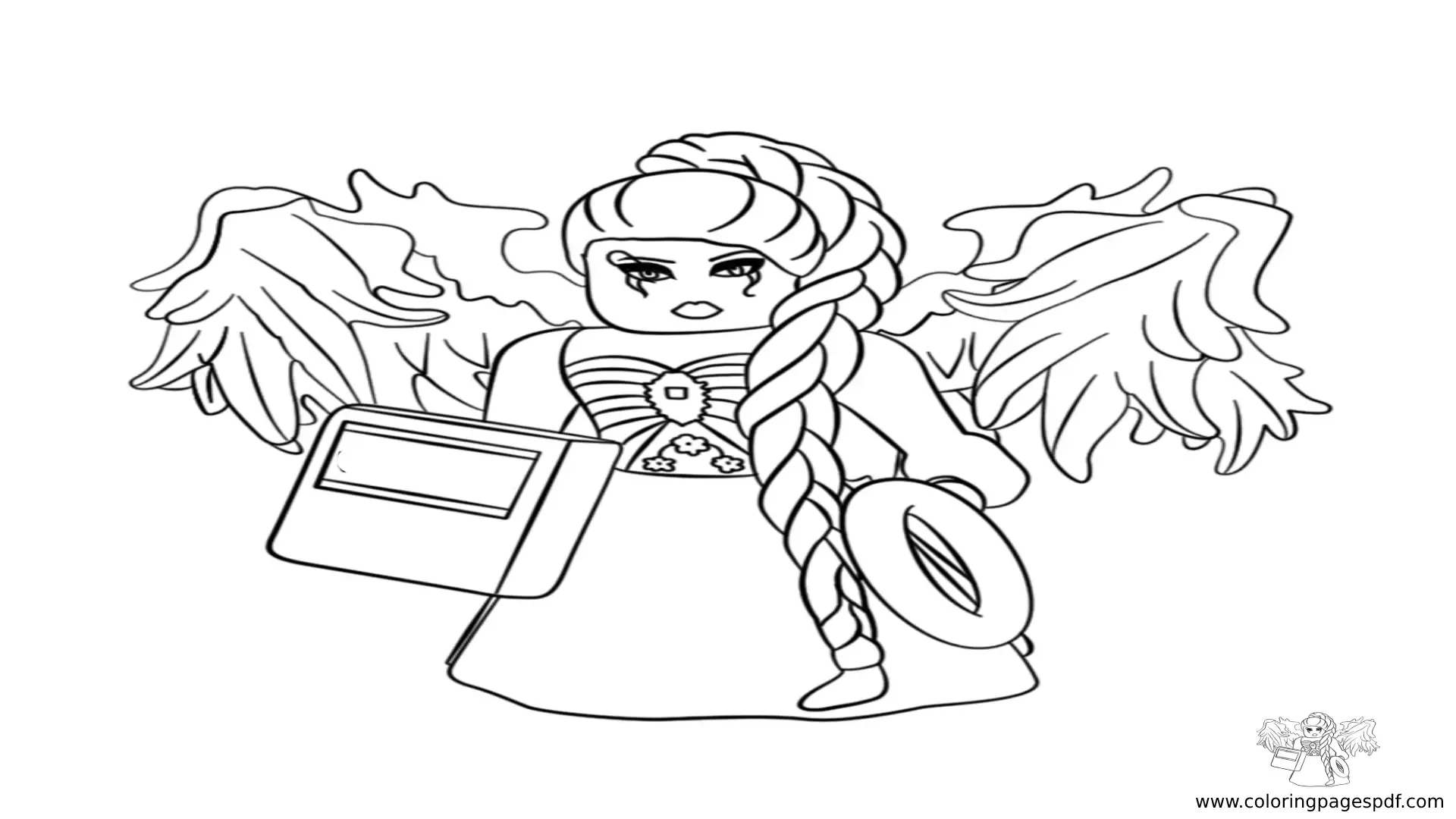 Coloring Pages Of A Roblox Magician Woman