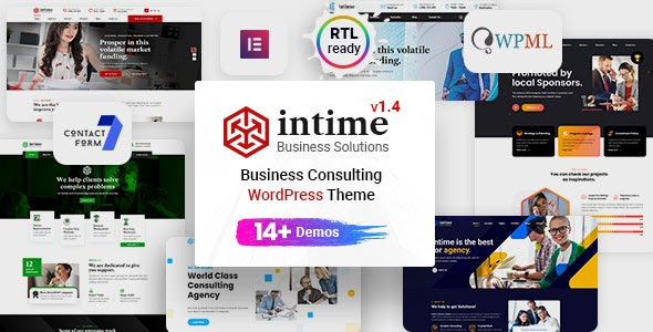 Intime - Business Consulting WordPress Theme • Free Download