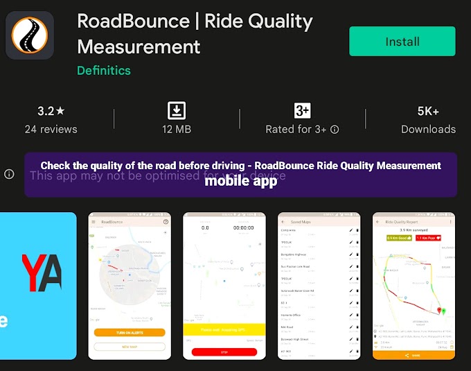 Check the quality of the road before driving - RoadBounce Ride Quality Measurement mobile app