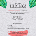  WE ARE HIRING KITCHEN  WAITRESS