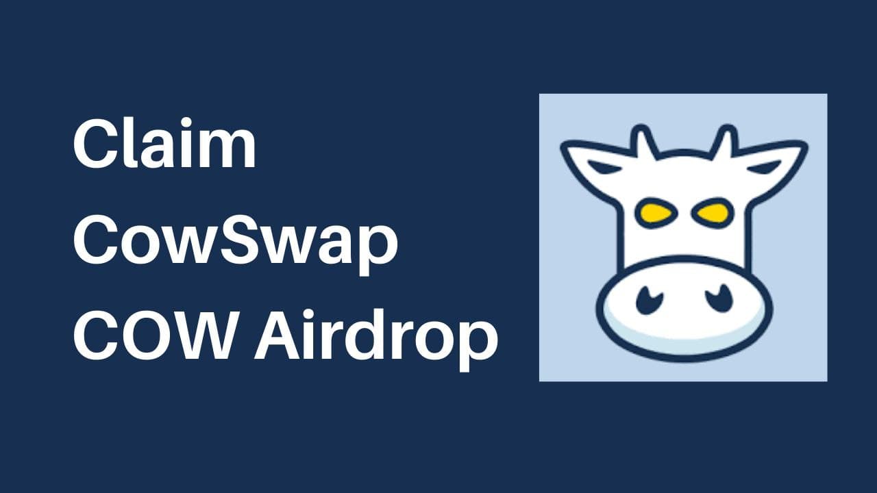 How to claim cowswap cow airdrop