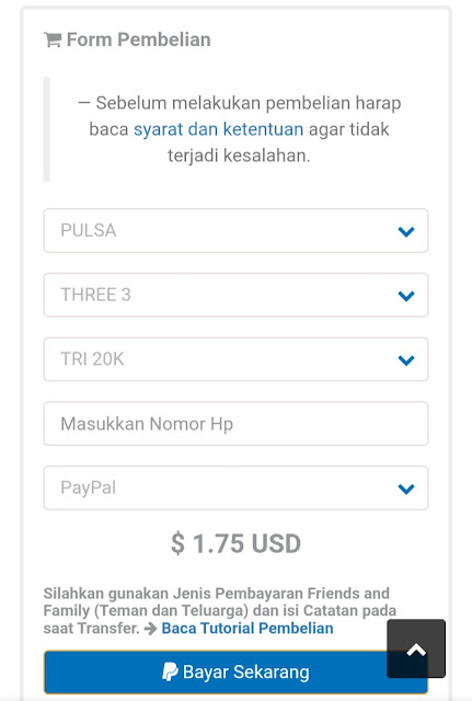 Cara Tukar Paypal Ke Pulsa