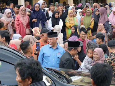 Disambut Antusias di Nagari Batagak, Mahyeldi Tekankan Peran KAN Penjaga Budaya dan Agama