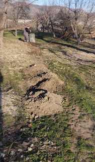 Soil going onto the front garden