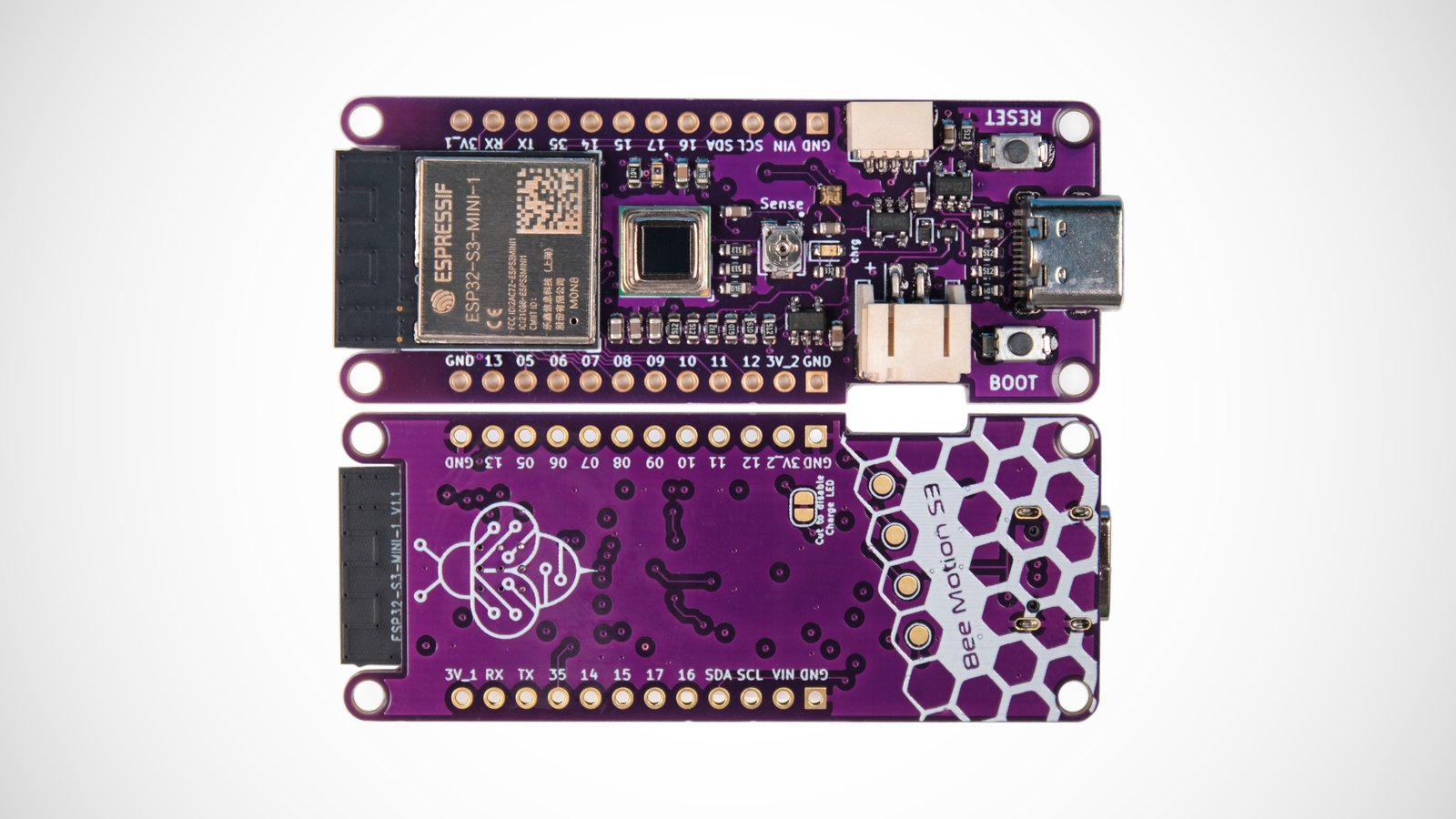 Bee Motion S3 - A portable, open-source PIR motion detection board for ESP32-S3