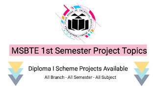 MSBTE All Branch 1st Semester Micro Project Topics For All Subjects | MSBTE Projects | Diploma I Scheme Projects Available FREE