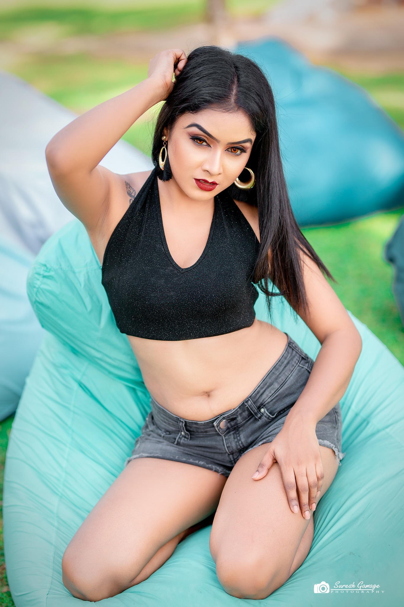 hot sri lankan Model Shani Vidnika bikini beach Photography
