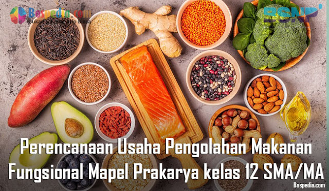 Materi Perencanaan Usaha Pengolahan Makanan Fungsional Mapel Prakarya kelas 12 SMA/MA