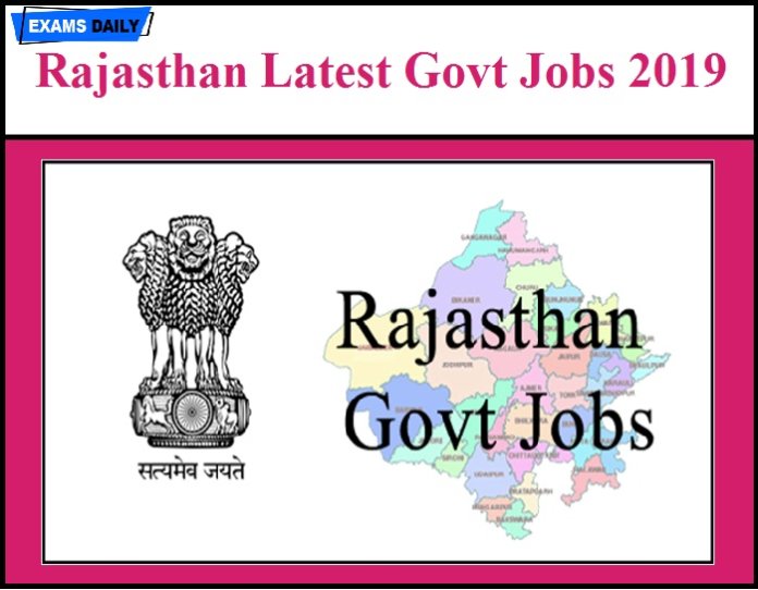Rajasthan GOVT JOBS