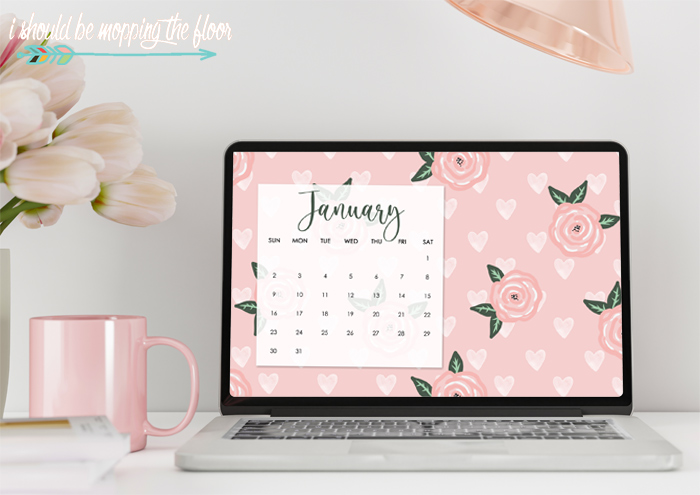 January Calendar Wallpaper