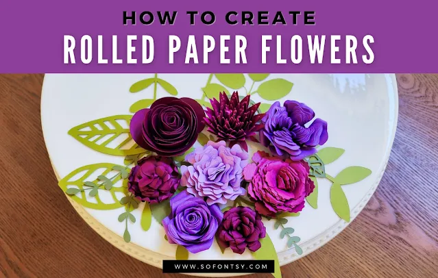 silhouette studio business edition, silhouette software, silhouette cameo 4, silhouette business, rolled paper flowers