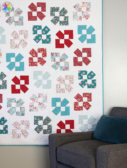 Lucky Duck quilt pattern by Andy of A Bright Corner - a Layer Cake and fat quarter friendly pattern in five sizes