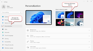 mengaktifkan dark mode di windows 11