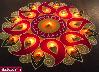 Pookalam Rangoli For Diwali