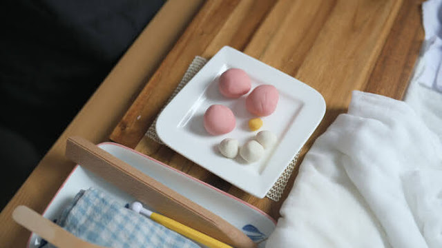 nerikiri dough is ready for sakura wagashi
