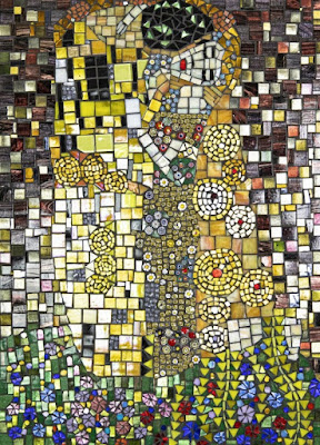 Mosaic work by Resident Artist Brigitte Messali