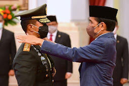 Joko Widodo Lantik Andika Perkasa jadi Panglima Tentara Nasional Indonesia