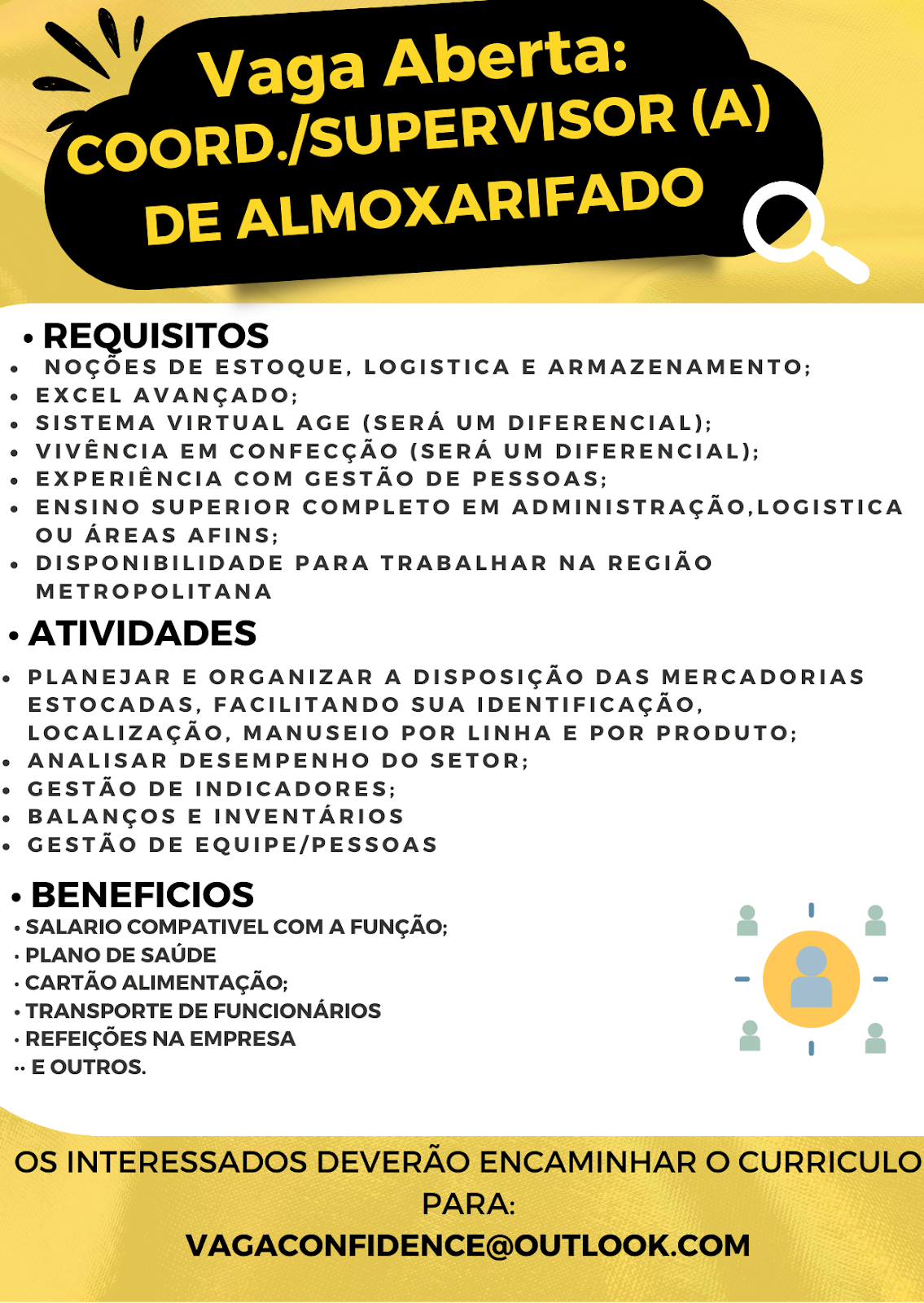 COORDENADOR(A) / SUPERVISOR(A) DE ALMOXARIFADO
