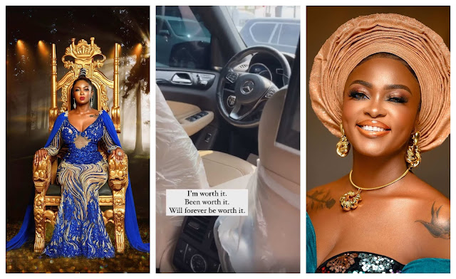 I'm worth it- Ka3na brags as she acquires a new Mercedes Benz for herself (Video)