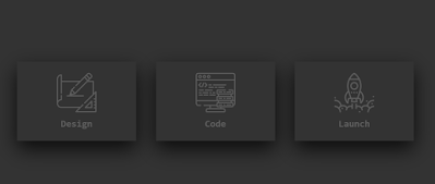 Dark Card Hover Effect Using HTML and CSS