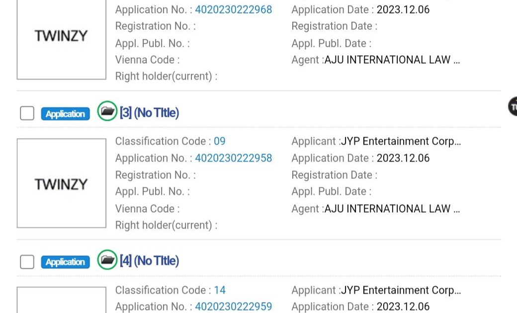 [theqoo] THE NEWEST TRADEMARK REGISTERED BY JYP