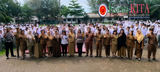 Kasat Lantas Polres Tebing Tinggi Sosialisasi Tertib Berlalulintas Dan Pencegahan Narkoba