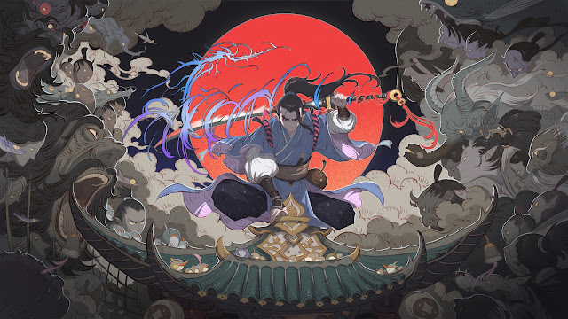 Asian Samurai style anime wallpaper for PC 4k