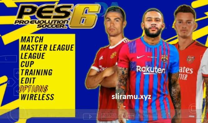 PES 6 Mod PES 2022 PPSSPP HD Graphics Update Kits & Transfer 21/22