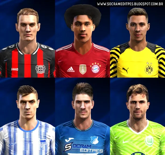 Facepack C.A Bundesliga 2021-22 For PES 2013