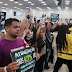 EM GREVE, PROFESSORES DO RN FAZEM PROTESTO DURANTE EVENTO COM MINISTRO DA EDUCAÇÃO EM NATAL