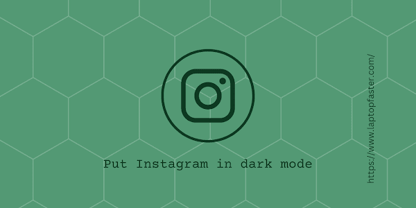 How to put Instagram in dark mode