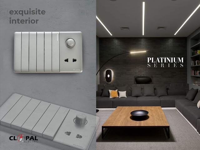 Clopal Electric Platinium Switches and sockets