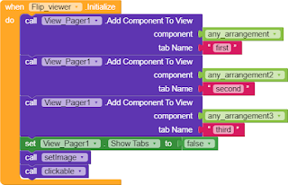 add components in the view pager