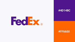 "orange and purple color as top logo design"