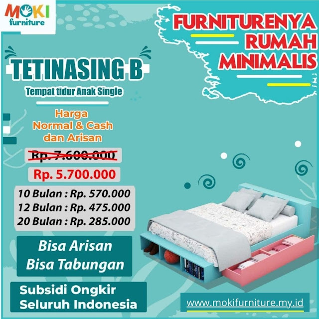 harga tempat tidur anak single minimalis tipe b