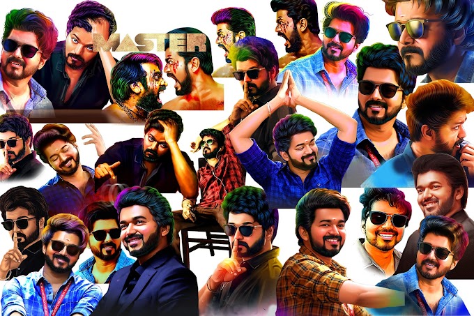free download Vijay Digital Painting PNG File Collection 