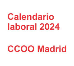 CALENDARIO LABORAL MADRID 2024