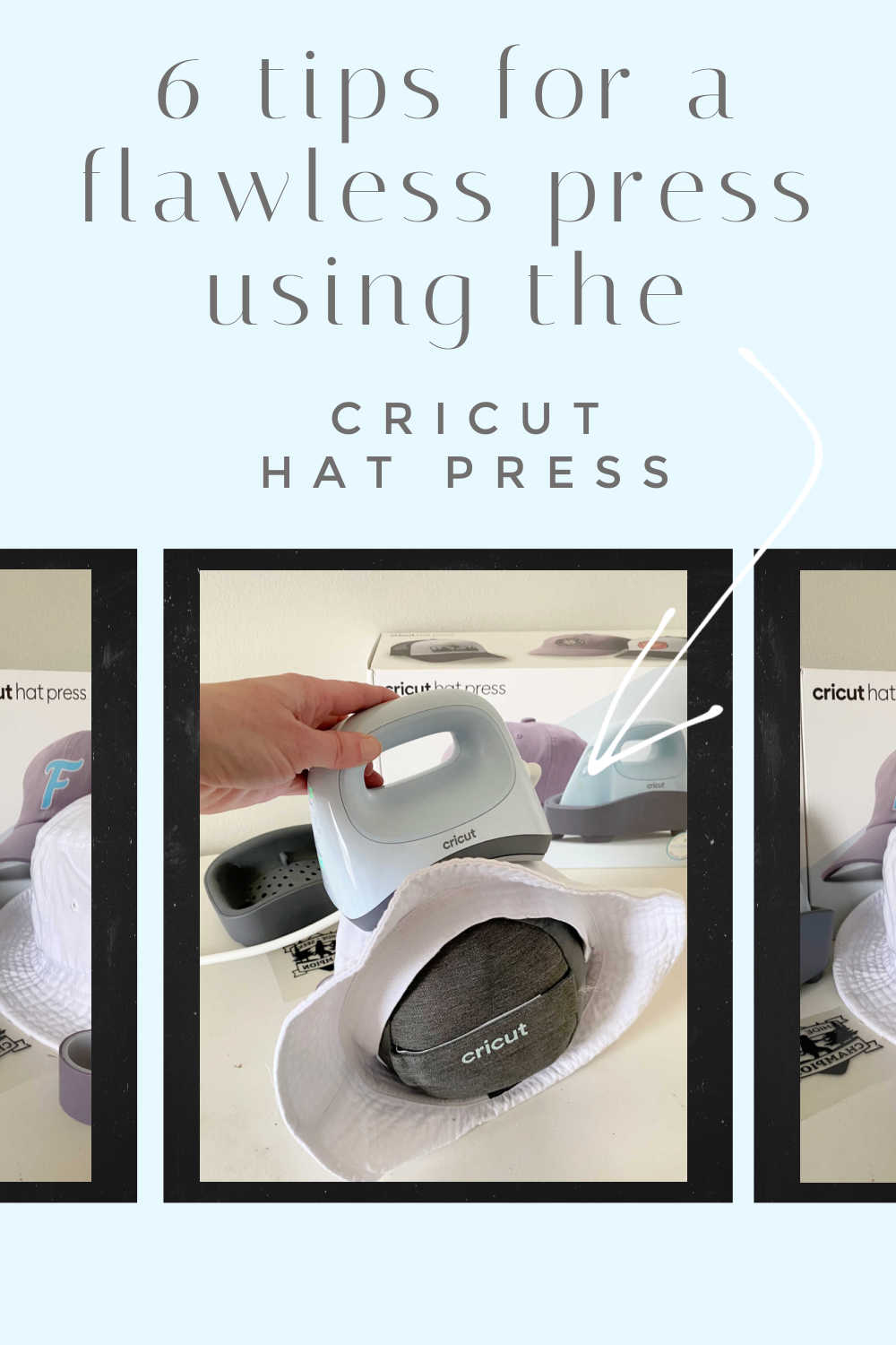 cricut hat press tips