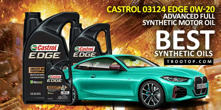 Castrol 03124 Edge 0w-20 Advanced Full Synthetic Motor Oil