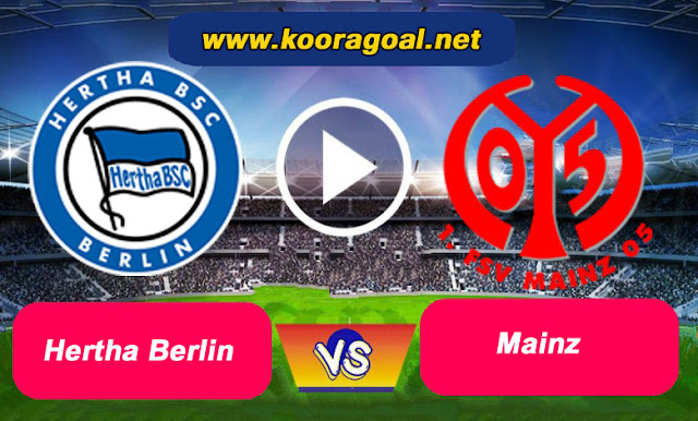 Watch the Mainz and Hertha Berlin match broadcast live today in the German League