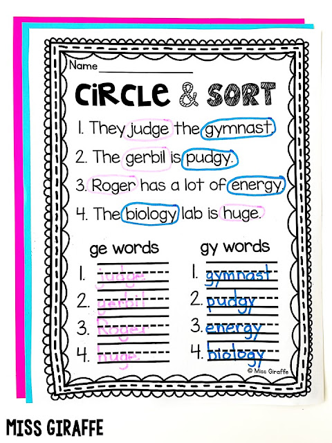 Gifted first grade student phonics worksheets