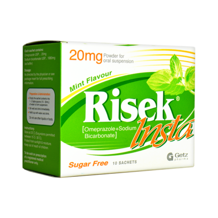 Risek Insta Powder 20/1100 Mg 10 Sachet: Unveiling Uses, Side Effects, and Precautions