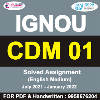 ignou cdm solved assignment 2021; ignou cdm solved assignment 2020